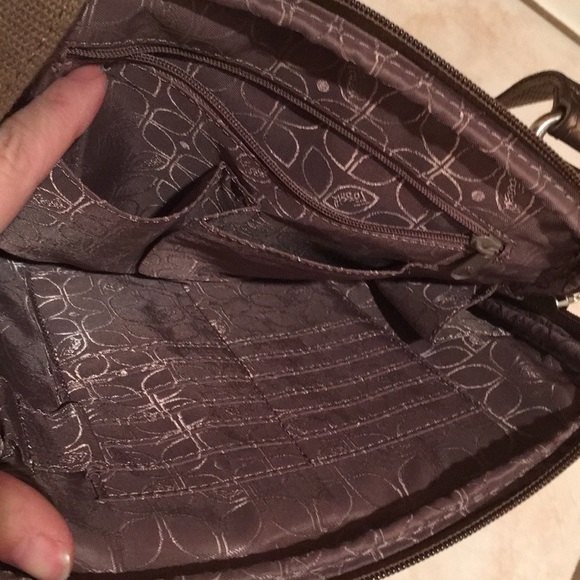 NWT fossil brand shiny metallic purse bag storage - Picture 6 of 9